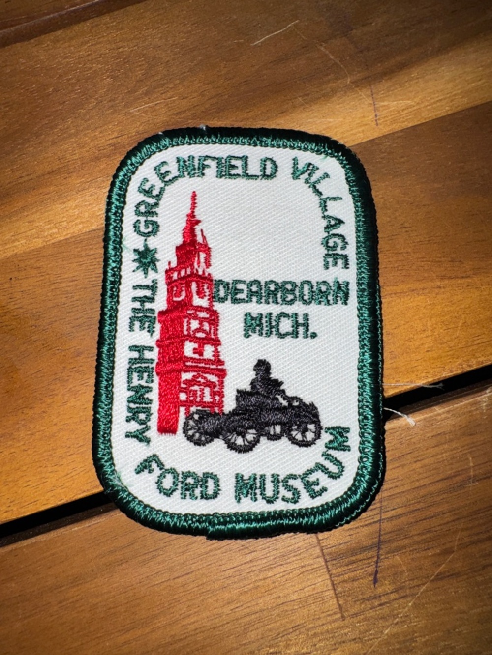 Vintage Greenfield Village Henry Ford Museum Souvenir Patch